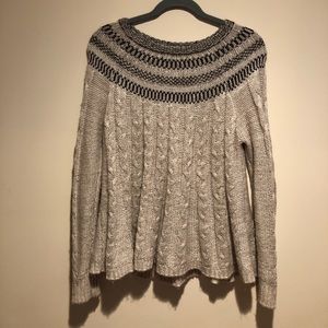 Cable sweater